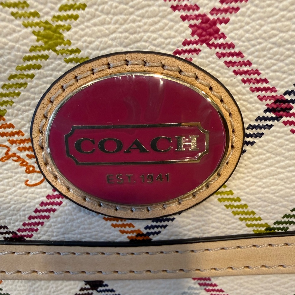 Coach Peyton Tattersall Envelope Wallet F49300 - Picture 3 of 12